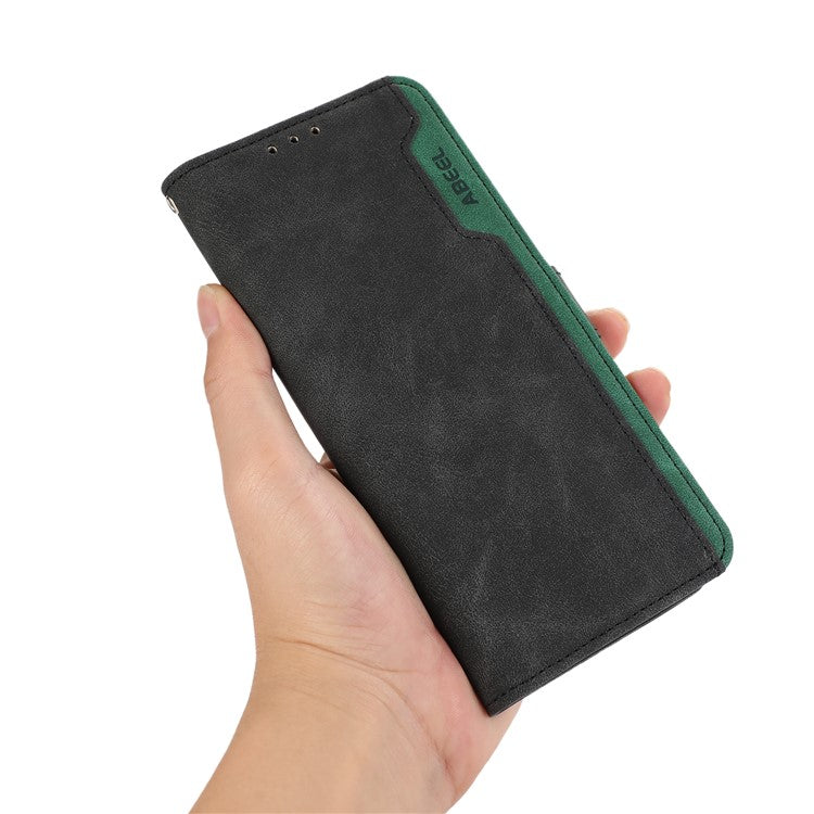 ABEEL For Samsung Galaxy A32 4G (EU Version) Wallet Phone Case PU Leather RFID Blocking Shockproof Phone Cover - Black