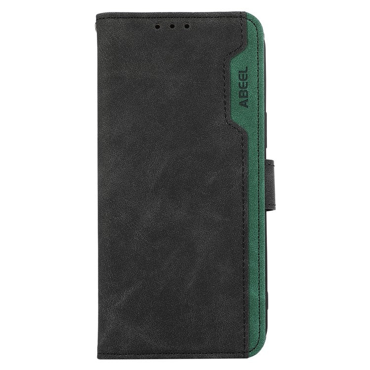 ABEEL For Samsung Galaxy A32 4G (EU Version) Wallet Phone Case PU Leather RFID Blocking Shockproof Phone Cover - Black