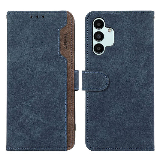 ABEEL PU Leather Case For Samsung Galaxy A04s 4G (164.7 x 76.7 x 9.1 mm) / A13 5G RFID Blocking Stand - Blue