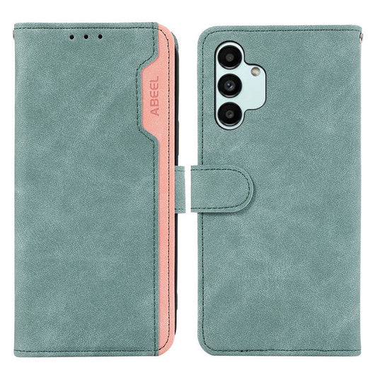 ABEEL PU Leather Case For Samsung Galaxy A04s 4G (164.7 x 76.7 x 9.1 mm) / A13 5G RFID Blocking Stand - Baby Blue