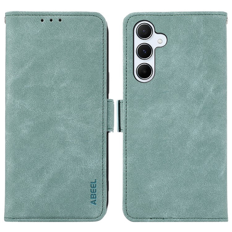 ABEEL For Samsung Galaxy S25+ / S24+ Phone Case Side Magnetic Clasp RFID Blocking Wallet Leather Cover - Baby Blue