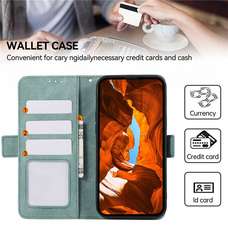 ABEEL For Samsung Galaxy S25+ / S24+ Phone Case Side Magnetic Clasp RFID Blocking Wallet Leather Cover - Baby Blue