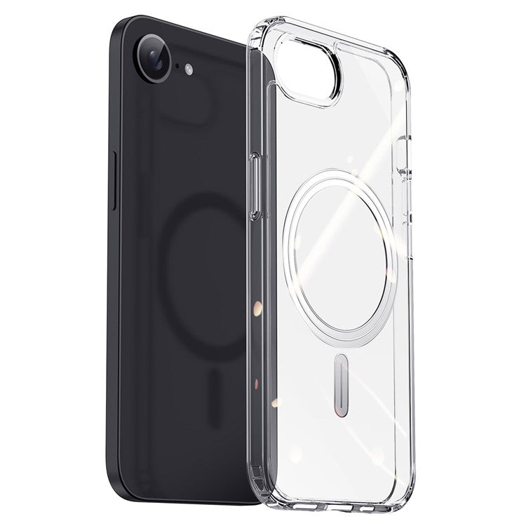 DUX DUCIS Clin Series Phone Case for iPhone 16e Clear Case Transparent PC+TPU Phone Cover Compatible with MagSafe
