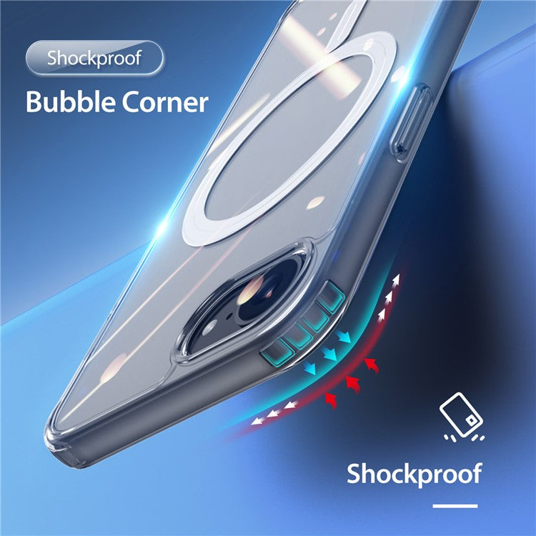DUX DUCIS Clin Series Phone Case for iPhone 16e Clear Case Transparent PC+TPU Phone Cover Compatible with MagSafe