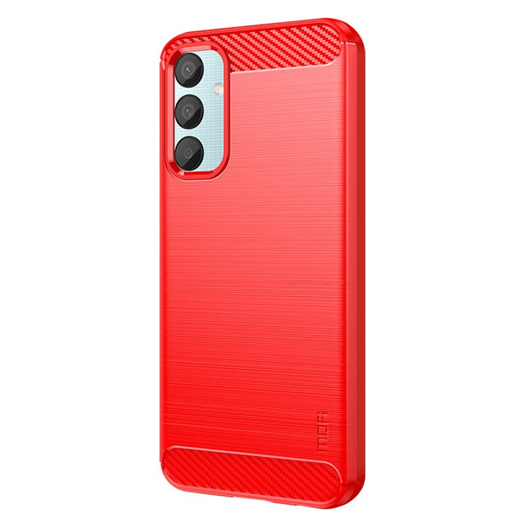 MOFI JK TPU Series-1 For Samsung Galaxy M15 5G / F15 5G Case Brushed Soft TPU Phone Cover - Red