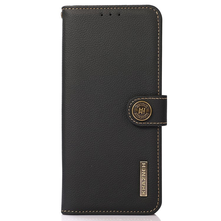 KHAZNEH For OnePlus Nord CE4 5G Case RFID Blocking Anti-Drop Phone Stand Cover - Black