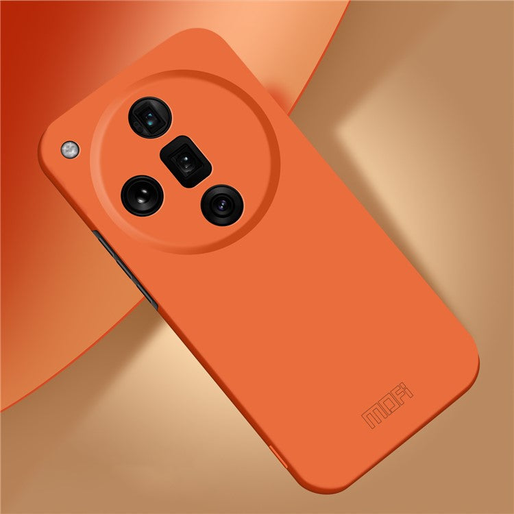 MOFI JK Qin Series For Oppo Find X7 Ultra Slim Case Matte TPU+Acrylic Phone Back Shell - Orange