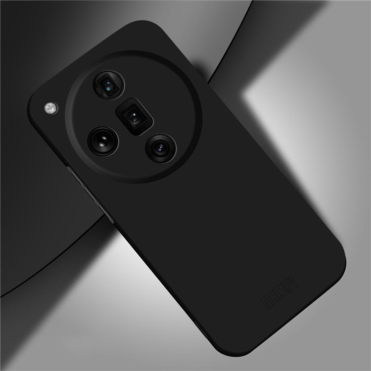 MOFI JK Qin Series For Oppo Find X7 Ultra Slim Case Matte TPU+Acrylic Phone Back Shell - Black