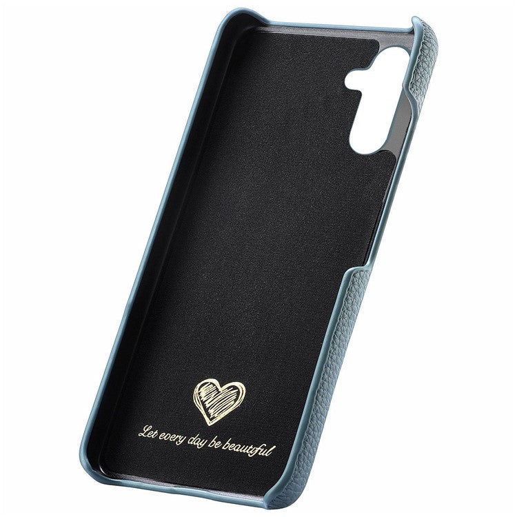 Y1 For Samsung Galaxy A25 5G (Global) (161.0 x 76.5 x 8.3mm) Phone Case Litchi Texture Leather+PC Cover - Baby Blue