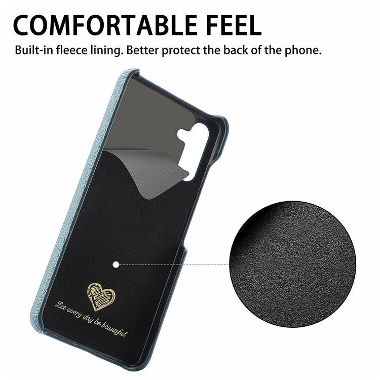 Y1 For Samsung Galaxy A25 5G (Global) (161.0 x 76.5 x 8.3mm) Phone Case Litchi Texture Leather+PC Cover - Baby Blue
