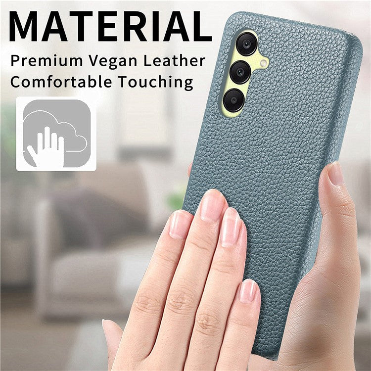 Y1 For Samsung Galaxy A25 5G (Global) (161.0 x 76.5 x 8.3mm) Phone Case Litchi Texture Leather+PC Cover - Baby Blue