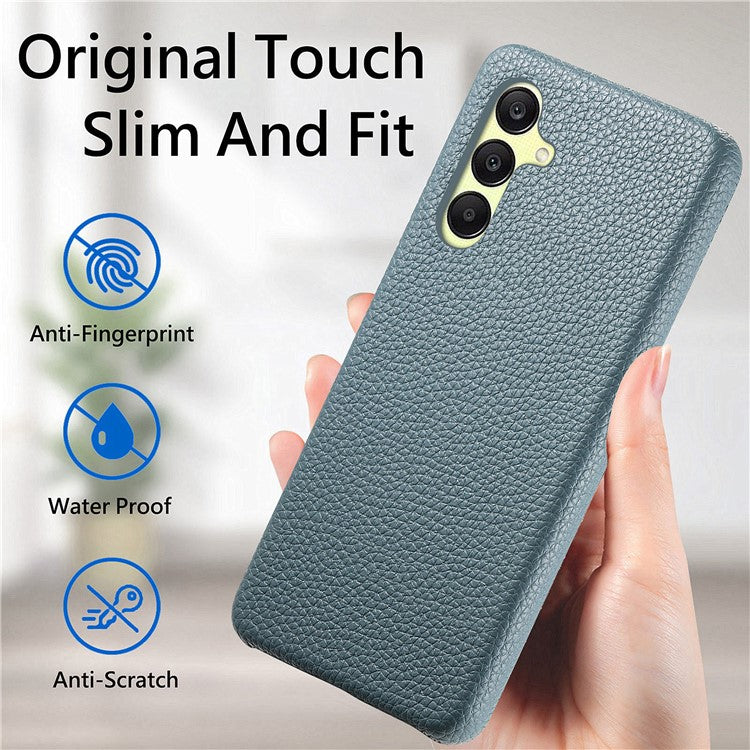 Y1 For Samsung Galaxy A25 5G (Global) (161.0 x 76.5 x 8.3mm) Phone Case Litchi Texture Leather+PC Cover - Baby Blue