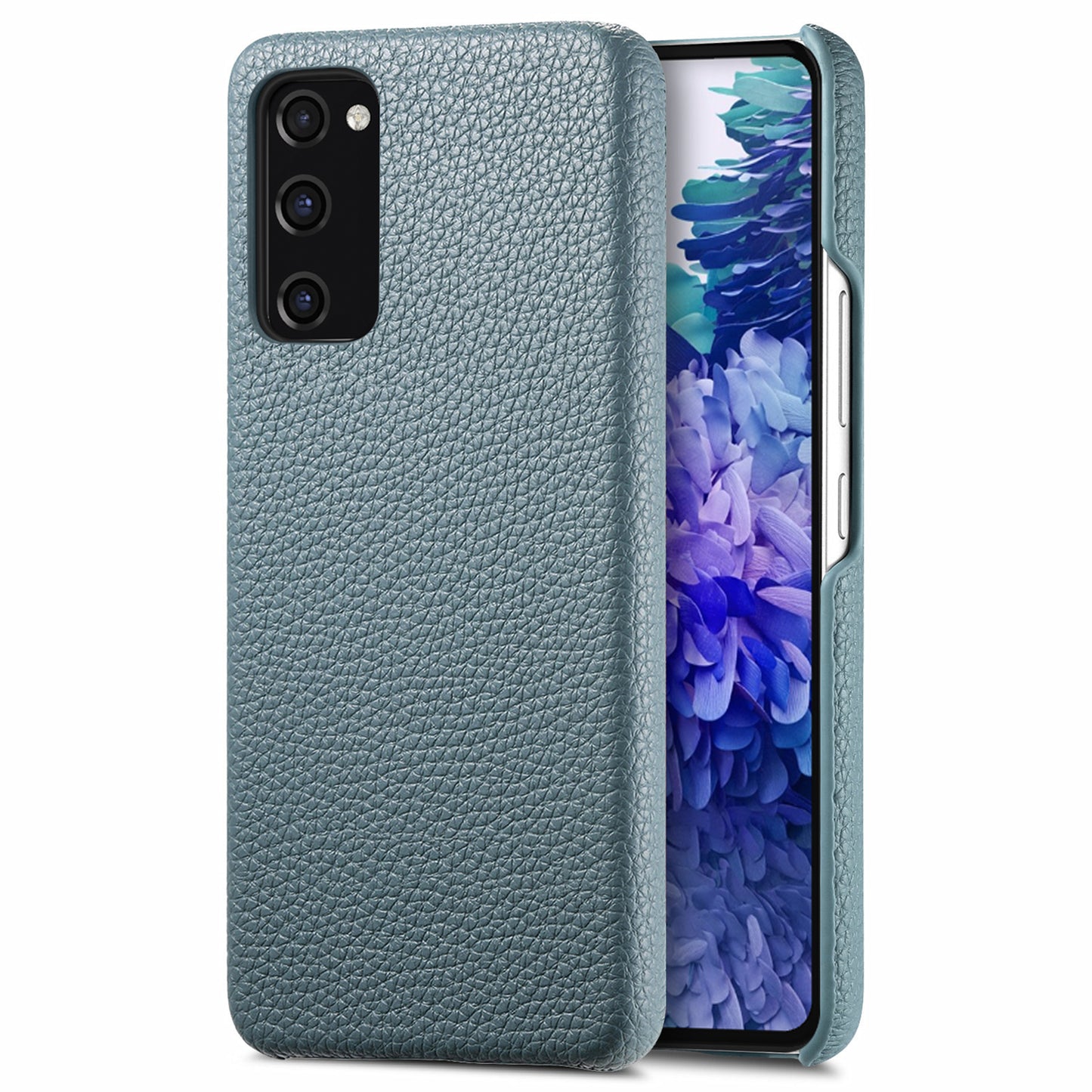Y1 For Samsung Galaxy S20 FE / S20 FE 5G / S20 FE 2022 / S20 Lite Case Fleece Lining Leather+PC Phone Cover - Baby Blue