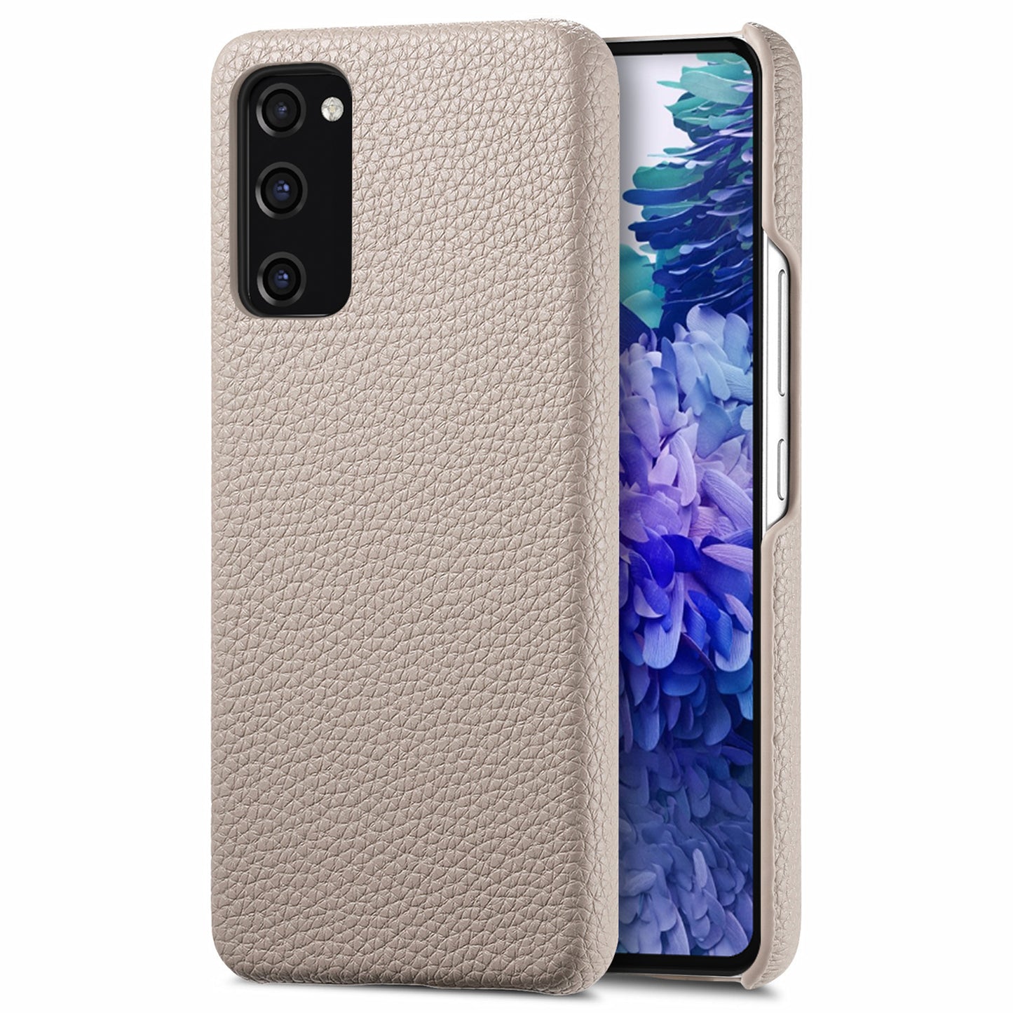 Y1 For Samsung Galaxy S20 FE / S20 FE 5G / S20 FE 2022 / S20 Lite Case Fleece Lining Leather+PC Phone Cover - Khaki Grey