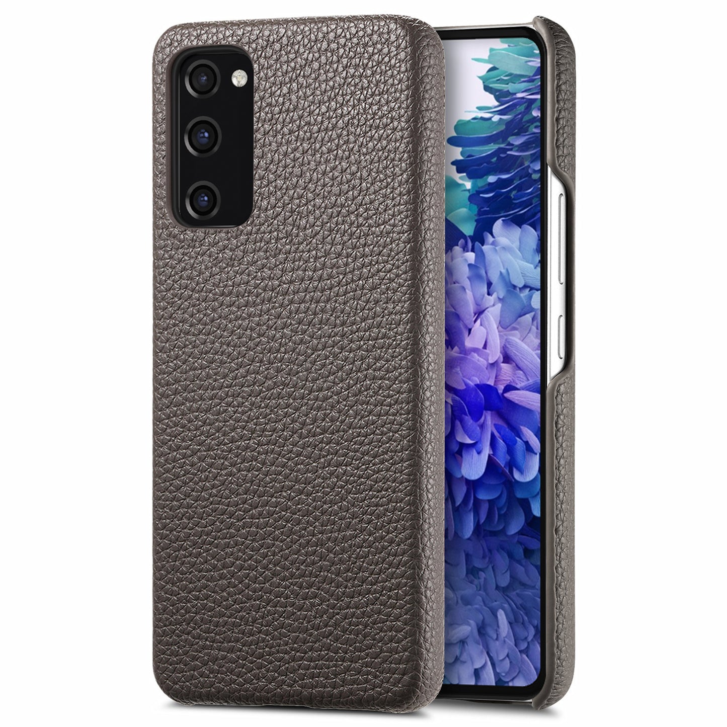 Y1 For Samsung Galaxy S20 FE / S20 FE 5G / S20 FE 2022 / S20 Lite Case Fleece Lining Leather+PC Phone Cover - Silver Grey