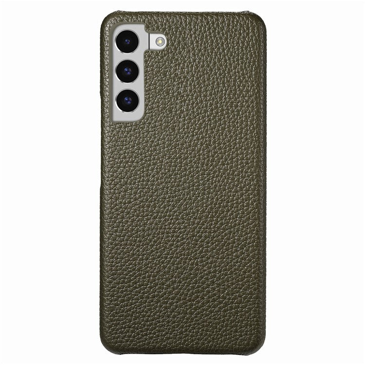Y1 For Samsung Galaxy S22 5G Case Shockproof Litchi Texture PU Leather Back Cover - Midnight Green