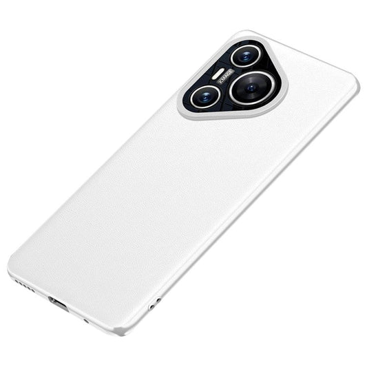 For Huawei Pura 70 Case Drop-resistant PU Leather+TPU Back Phone Cover - White