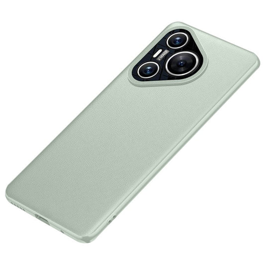 For Huawei Pura 70 Case Drop-resistant PU Leather+TPU Back Phone Cover - Cyan