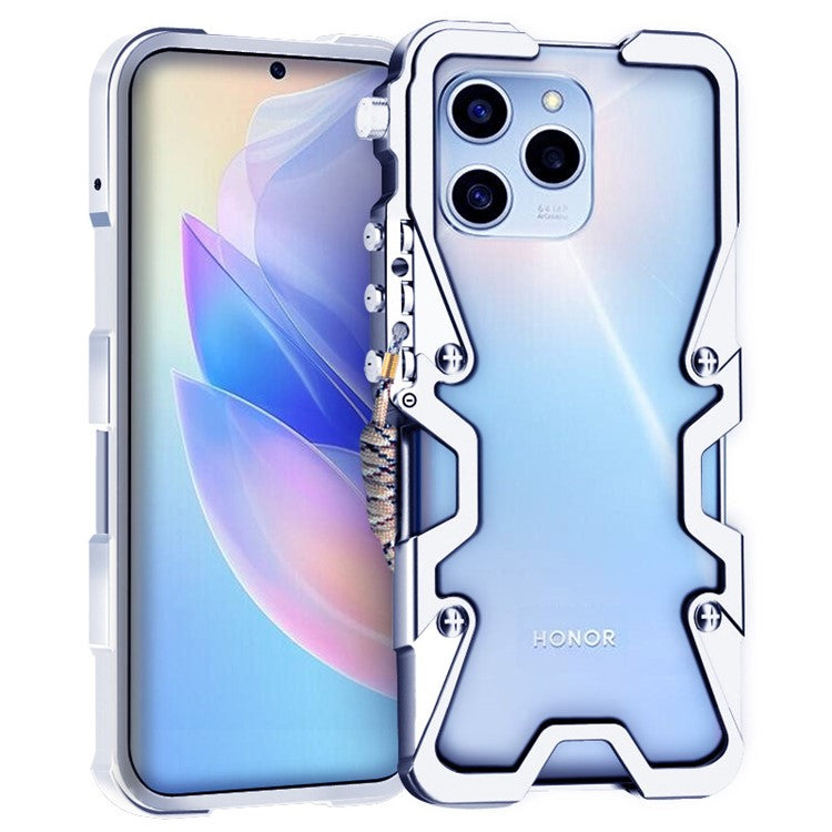 For Honor 60 / 60 SE / 70 5G / 80 5G / 90 / 100 5G Case Aluminium Alloy Metal Anti-drop Phone Case - Silver