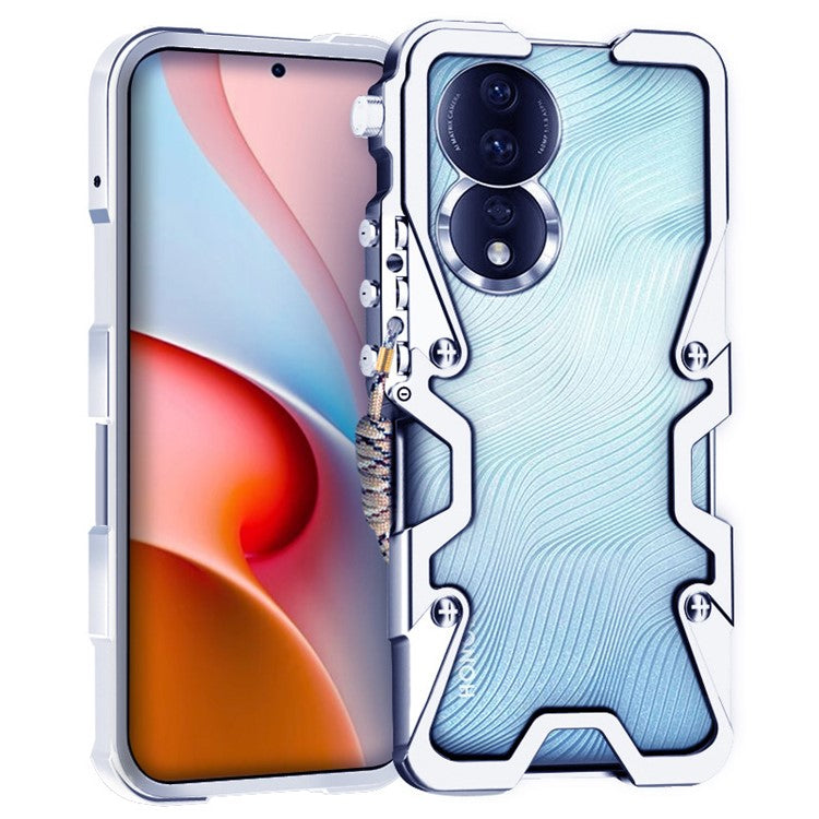 For Honor 60 / 60 SE / 70 5G / 80 5G / 90 / 100 5G Case Aluminium Alloy Metal Anti-drop Phone Case - Silver