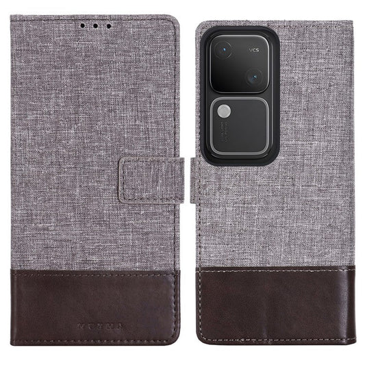 MUXMA MX102 For vivo S18 5G / S18 Pro 5G / V30 5G / V30 Pro 5G Case Leather Wallet Stand Phone Cover - Brown