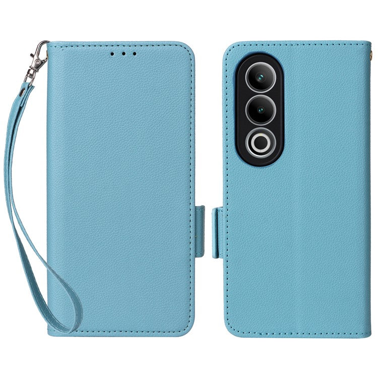 For OnePlus Ace 3V 5G Litchi Texture Case PU Leather Flip Wallet Phone Cover - Baby Blue