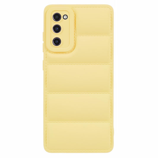 JTW Series For Samsung Galaxy S20 FE /  S20 FE 5G / S20 FE 2022 / S20 Lite Phone Case with Down Jacket Texture - Yellow