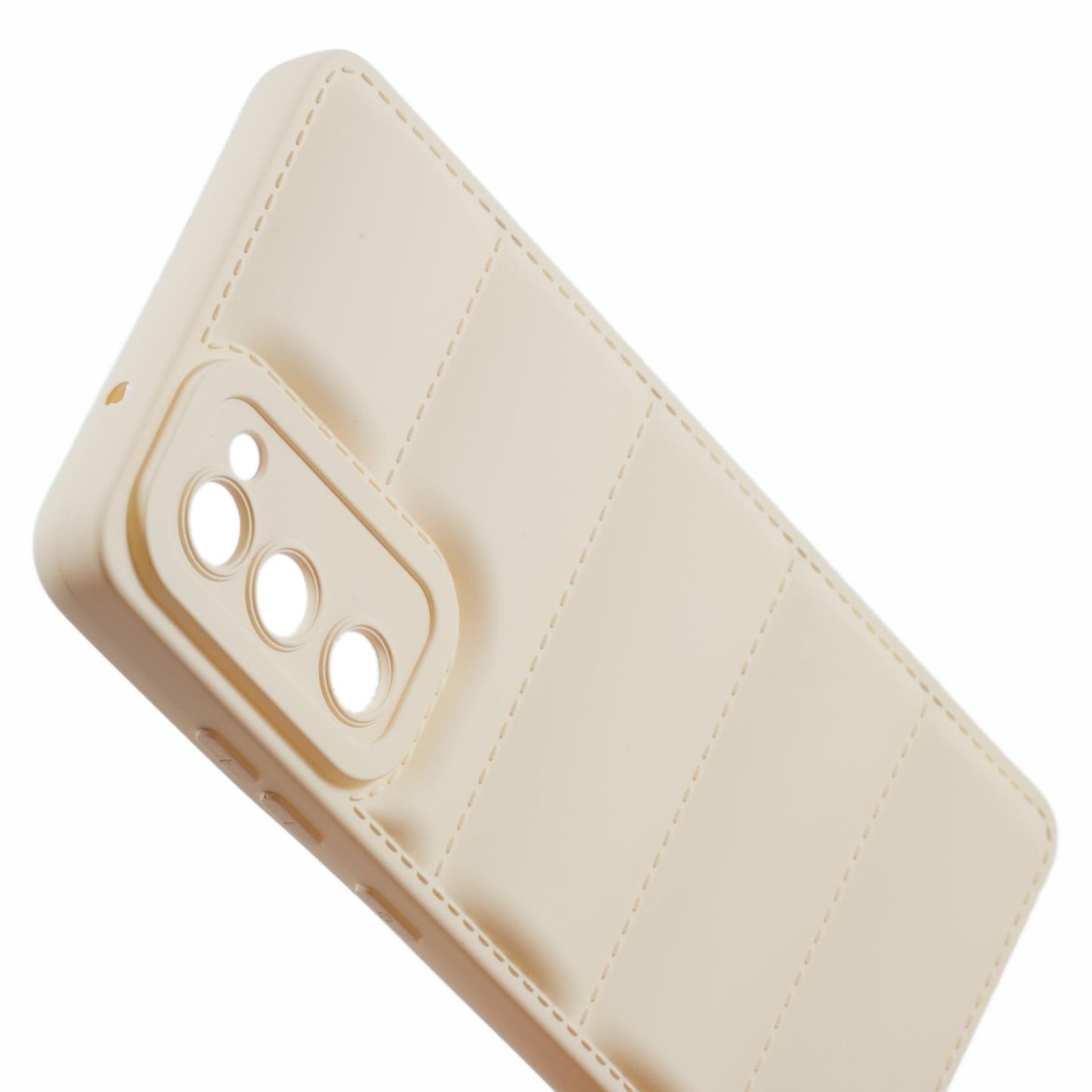 JTW Series For Samsung Galaxy S20 FE /  S20 FE 5G / S20 FE 2022 / S20 Lite Phone Case with Down Jacket Texture - White