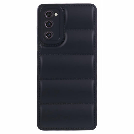 JTW Series For Samsung Galaxy S20 FE /  S20 FE 5G / S20 FE 2022 / S20 Lite Phone Case with Down Jacket Texture - Black