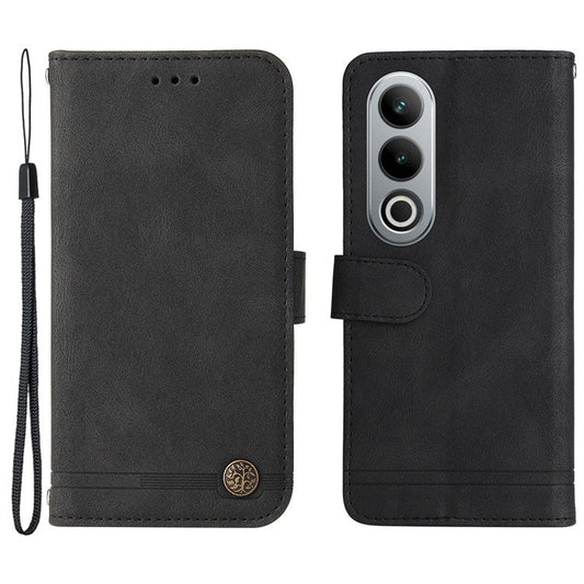 For OnePlus Ace 3V 5G Case PU Leather Magnetic Buckle Flip Phone Cover - Black