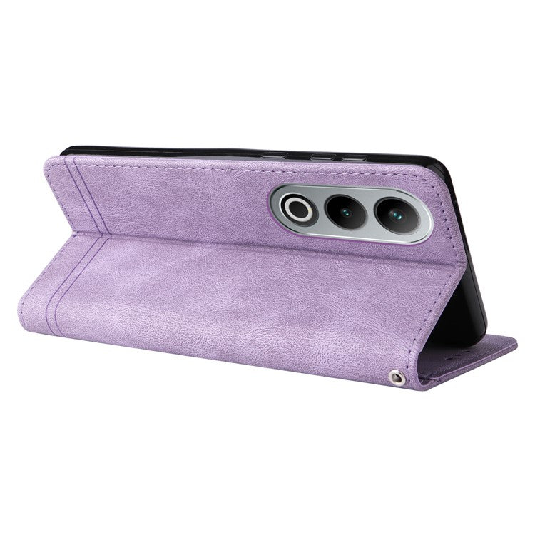 For OnePlus Ace 3V 5G Case PU Leather Magnetic Buckle Flip Phone Cover - Purple