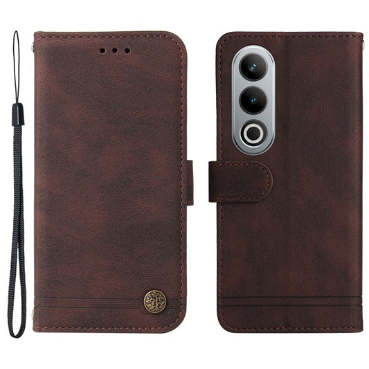 For OnePlus Ace 3V 5G Case PU Leather Magnetic Buckle Flip Phone Cover - Brown