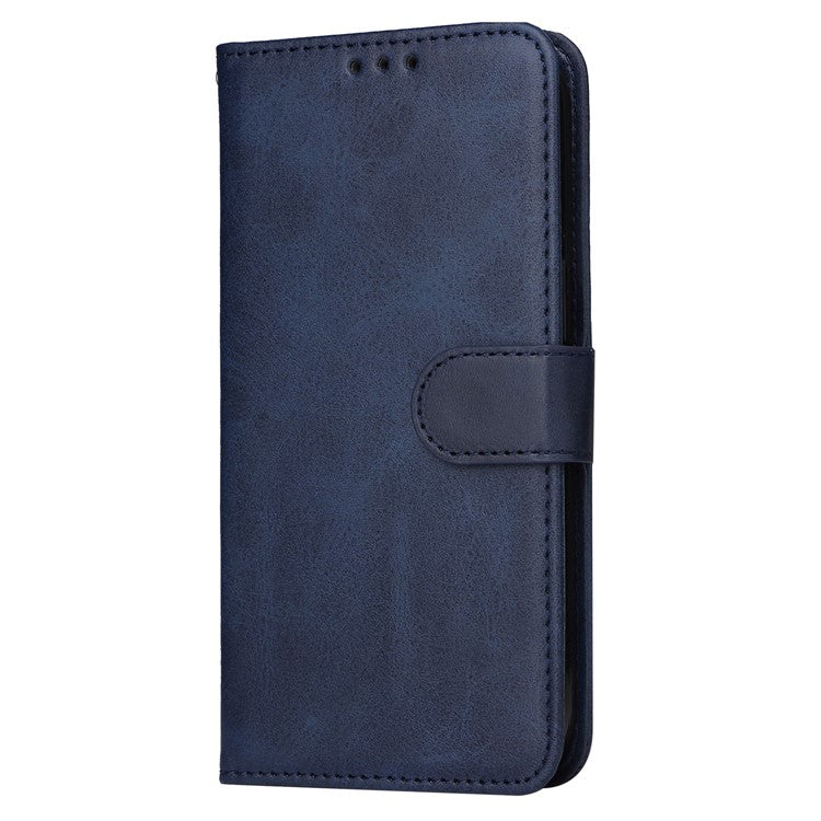 For OnePlus Ace 3V 5G Case PU Leather 3 Card Slots Wallet Calf Texture Phone Cover - Blue