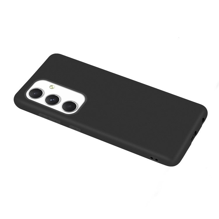 For Samsung Galaxy S24+ TPU Phone Protective Cover Matte Cell Phone Case - Black