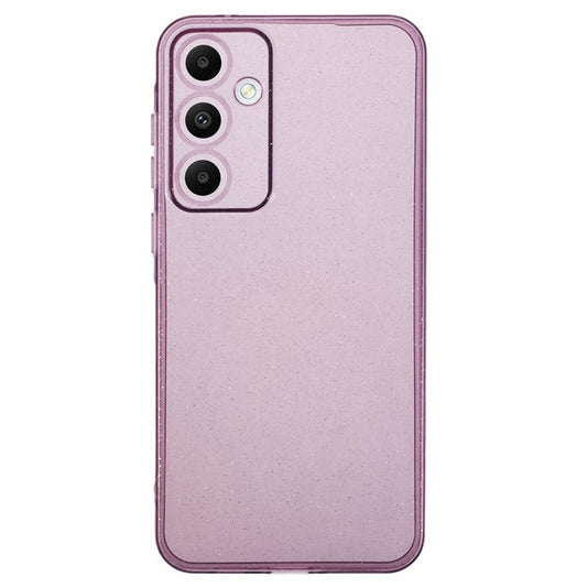 JTW Series for Samsung Galaxy A35 5G Case Glitter Surface Shockproof TPU Phone Cover - Transparent Purple