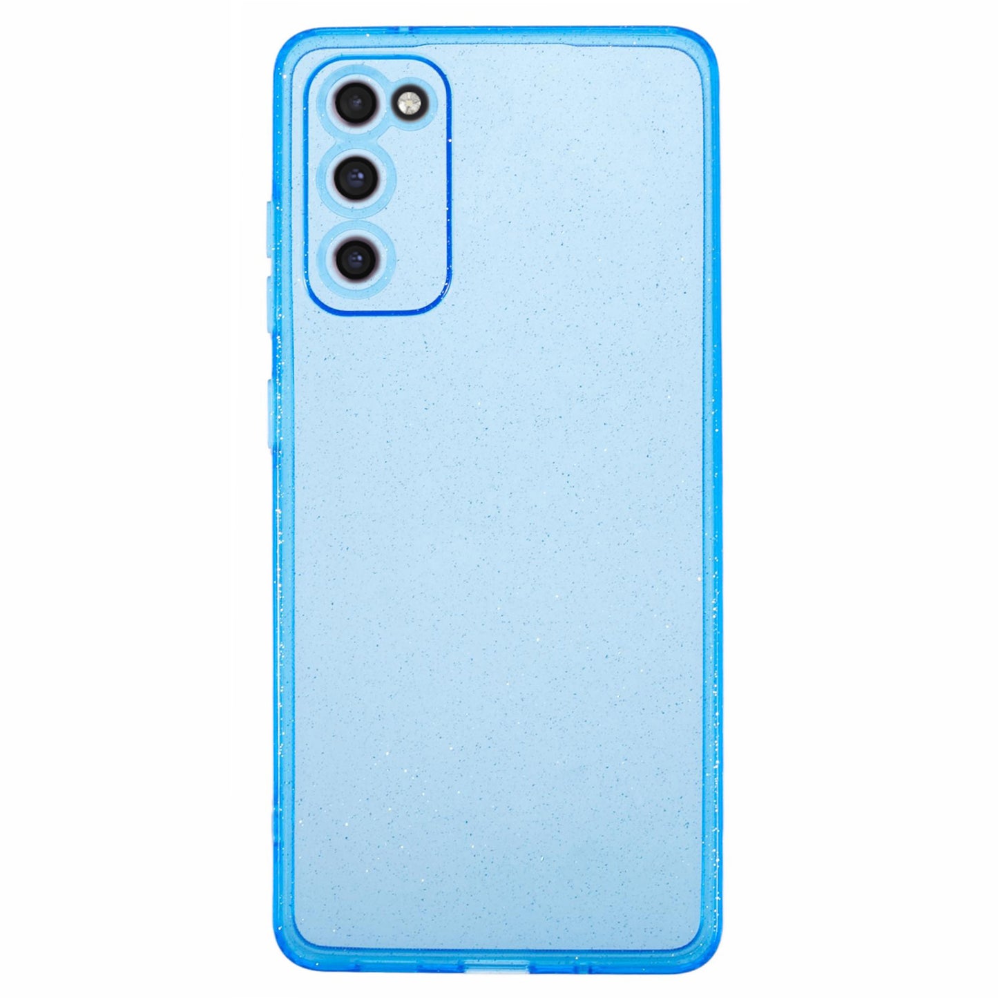 JTW Series for Samsung Galaxy S20 FE / S20 FE 5G / S20 FE 2022 / S20 Lite Case Glitter TPU Phone Cover - Transparent Blue