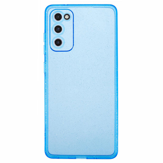 JTW Series for Samsung Galaxy S20 FE / S20 FE 5G / S20 FE 2022 / S20 Lite Case Glitter TPU Phone Cover - Transparent Blue
