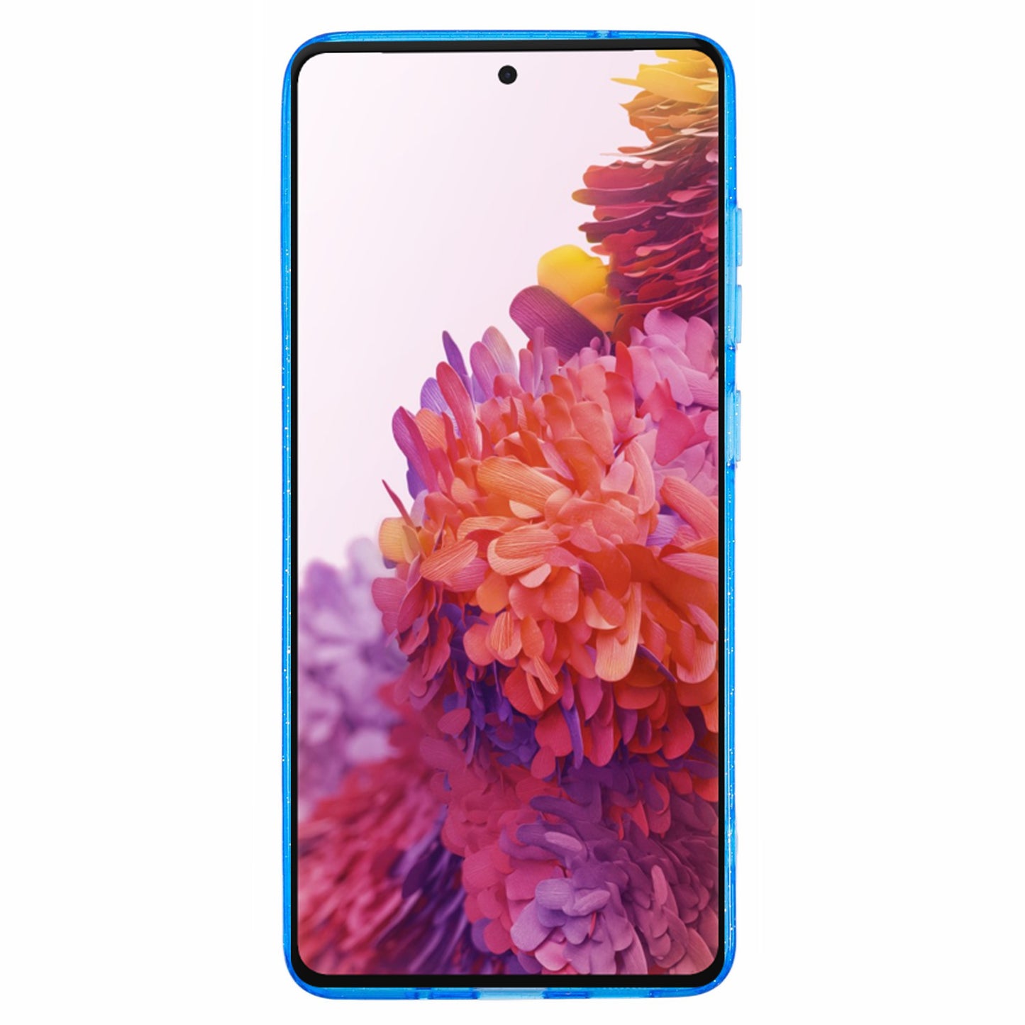 JTW Series for Samsung Galaxy S20 FE / S20 FE 5G / S20 FE 2022 / S20 Lite Case Glitter TPU Phone Cover - Transparent Blue