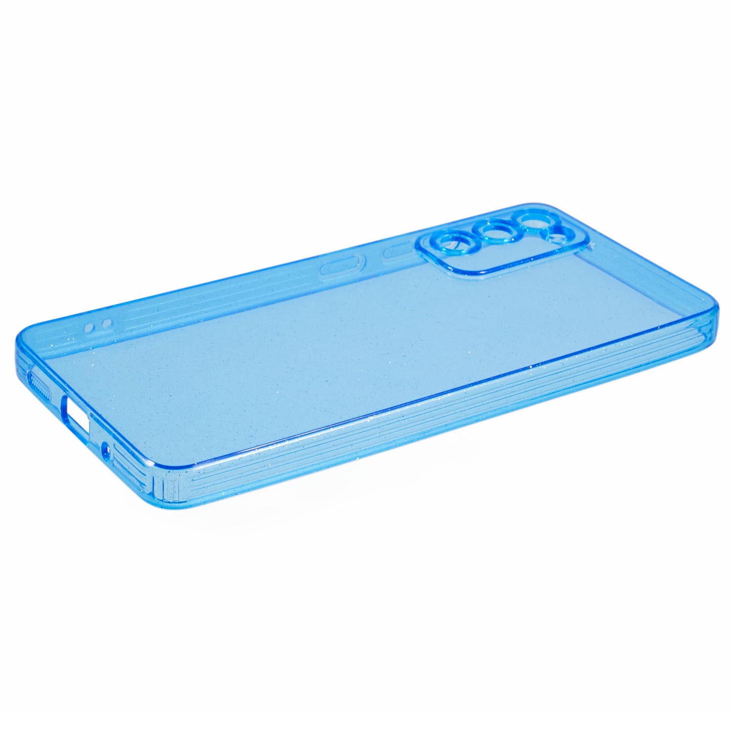 JTW Series for Samsung Galaxy S20 FE / S20 FE 5G / S20 FE 2022 / S20 Lite Case Glitter TPU Phone Cover - Transparent Blue
