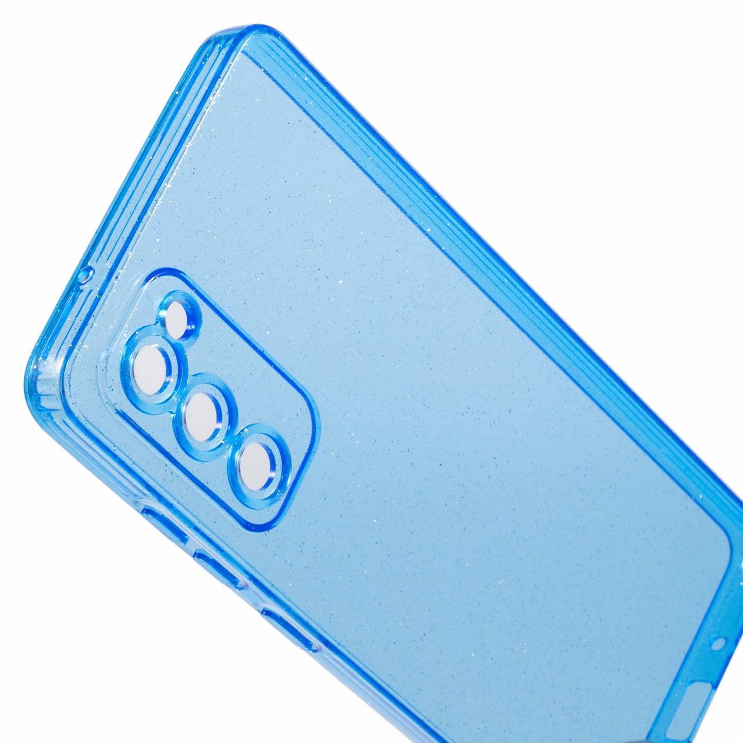 JTW Series for Samsung Galaxy S20 FE / S20 FE 5G / S20 FE 2022 / S20 Lite Case Glitter TPU Phone Cover - Transparent Blue