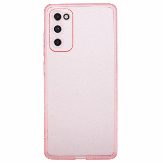 JTW Series for Samsung Galaxy S20 FE / S20 FE 5G / S20 FE 2022 / S20 Lite Case Glitter TPU Phone Cover - Transparent Pink