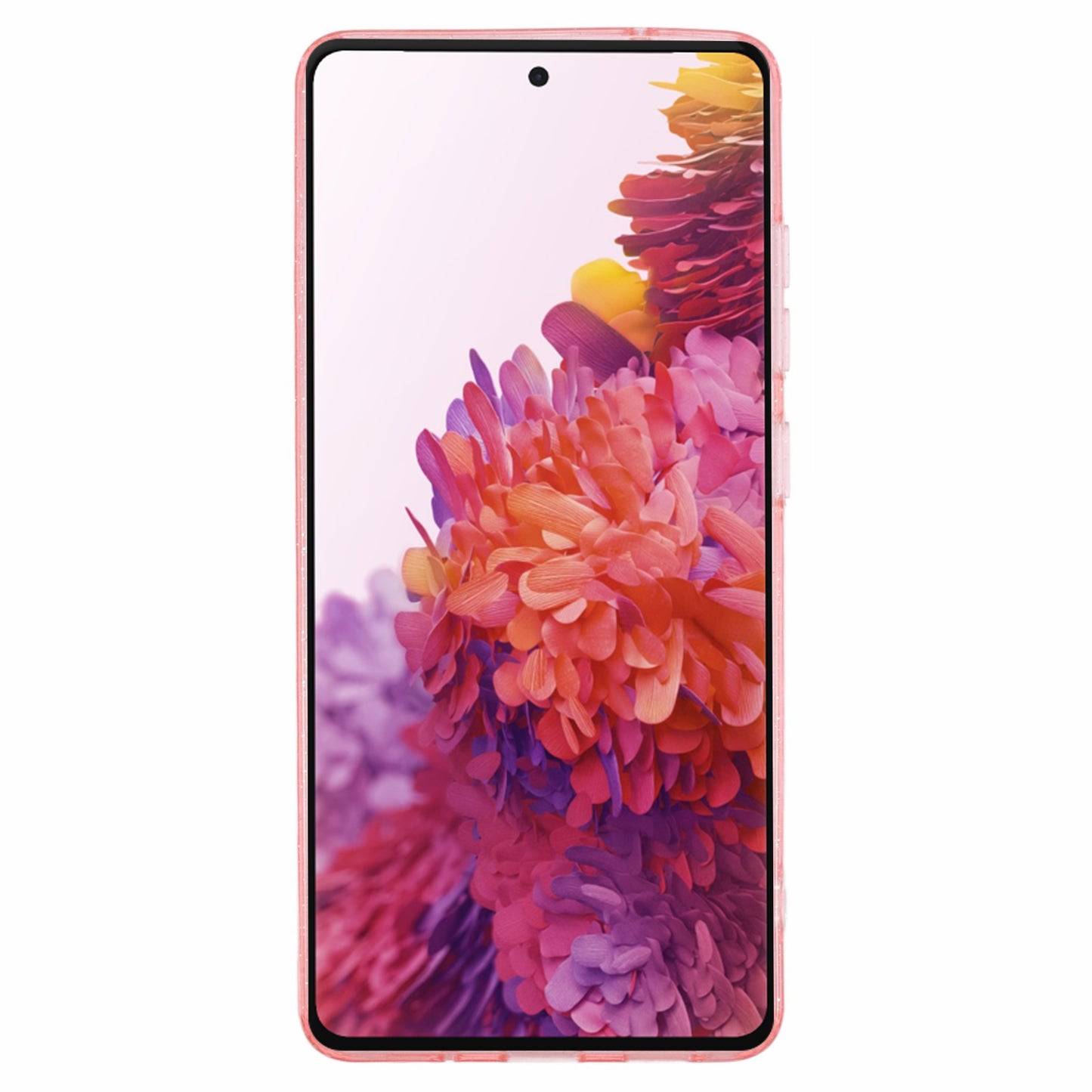 JTW Series for Samsung Galaxy S20 FE / S20 FE 5G / S20 FE 2022 / S20 Lite Case Glitter TPU Phone Cover - Transparent Pink