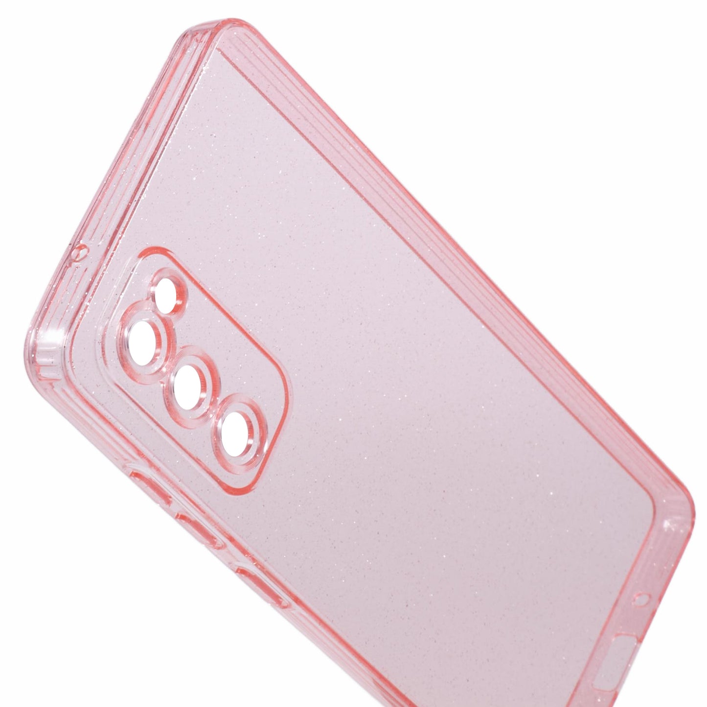 JTW Series for Samsung Galaxy S20 FE / S20 FE 5G / S20 FE 2022 / S20 Lite Case Glitter TPU Phone Cover - Transparent Pink