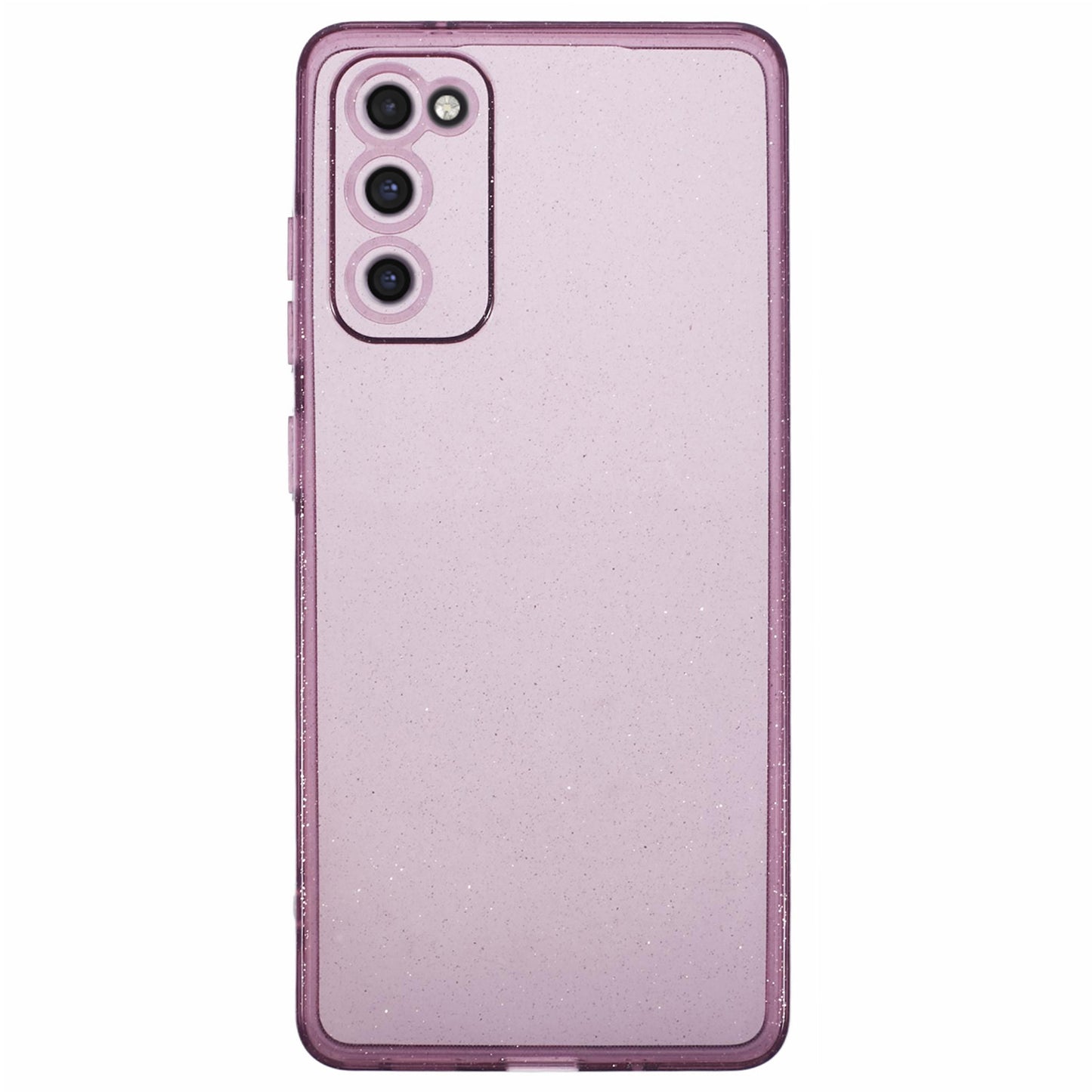 JTW Series for Samsung Galaxy S20 FE / S20 FE 5G / S20 FE 2022 / S20 Lite Case Glitter TPU Phone Cover - Transparent Purple