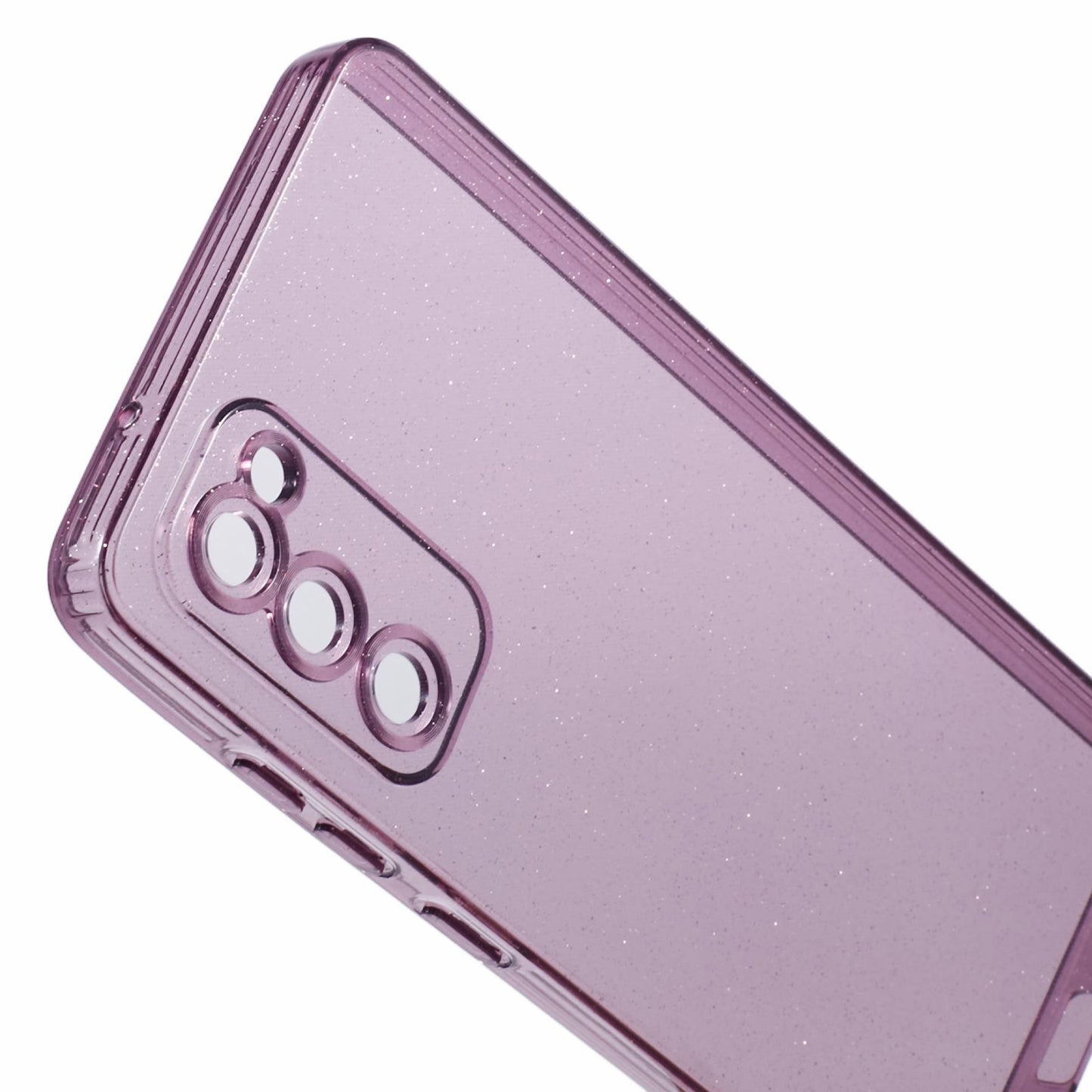 JTW Series for Samsung Galaxy S20 FE / S20 FE 5G / S20 FE 2022 / S20 Lite Case Glitter TPU Phone Cover - Transparent Purple