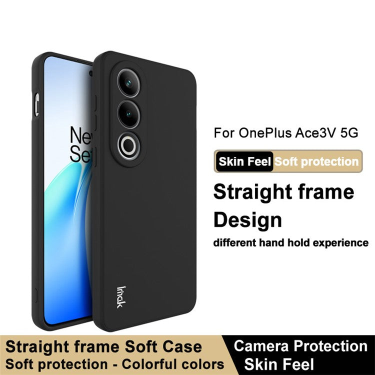 IMAK UC-4 Series for OnePlus Ace 3V 5G TPU Case Straight Edge Protective Phone Cover - Black