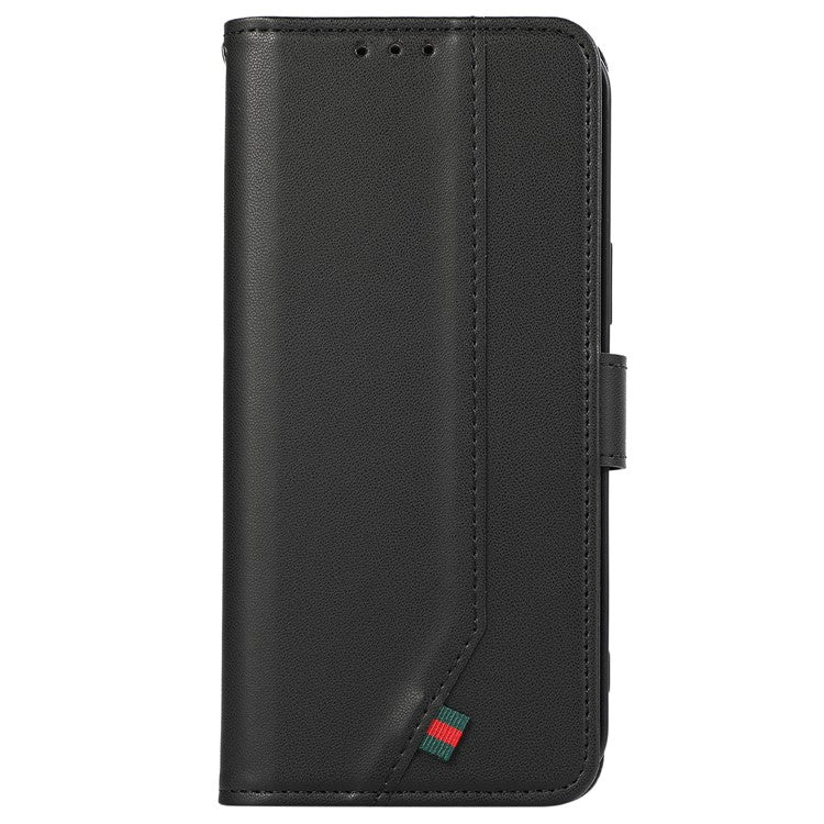 For Samsung Galaxy A05 4G Case PU Leather TPU Inner Shell Wallet RFID Blocking Phone Cover - Black
