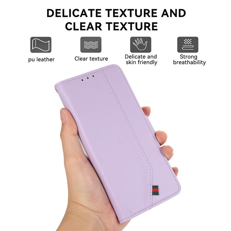 For Samsung Galaxy A23 4G / A23 5G (Global Version) Phone Wallet Case RFID Blocking Leather Cover - Purple