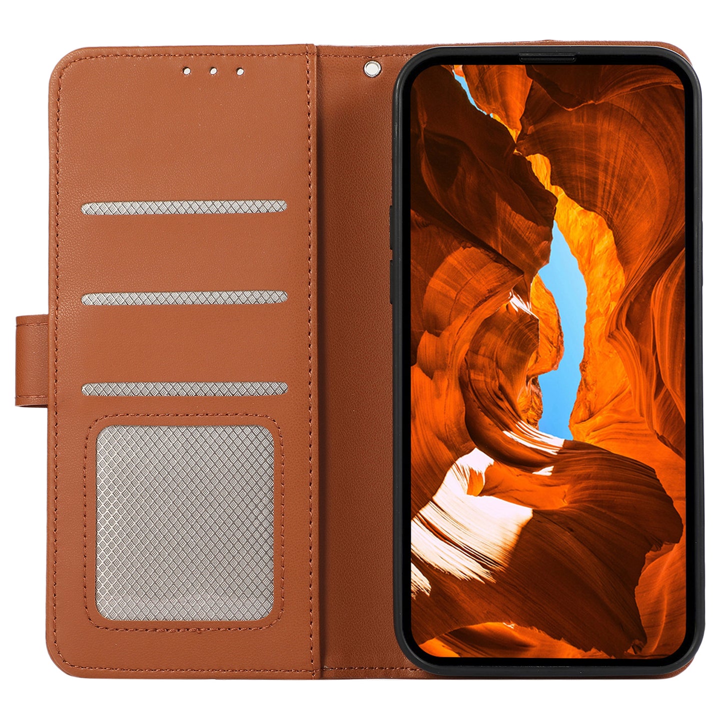 For Samsung Galaxy S20 FE / S20 FE 5G / S20 FE 2022 / S20 Lite Phone Case RFID Blocking Anti-scratch Leather Cover - Brown