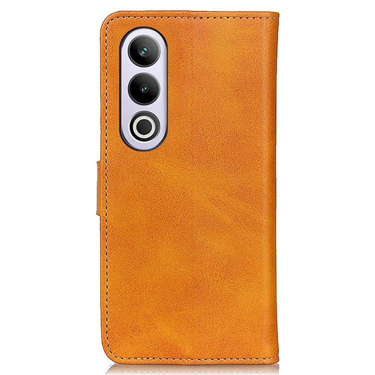 For OnePlus Nord CE4 5G Cell Phone Cases Cowhide Texture Wallet Drop-Proof Cover - Brown